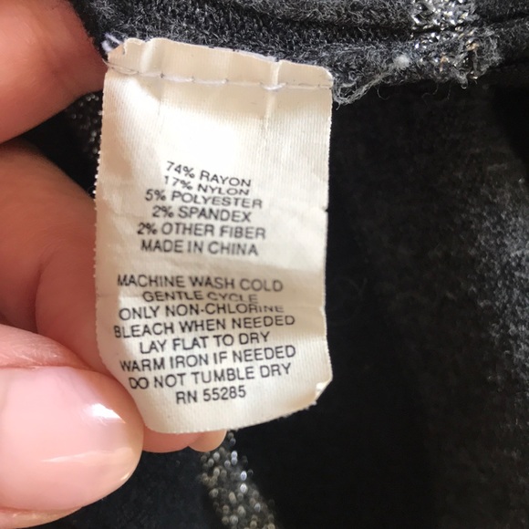 Express striped black/gray/silver sweater - Picture 6 of 6